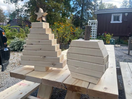 Burnt River 2x4 Christmas Tree, Free Plan